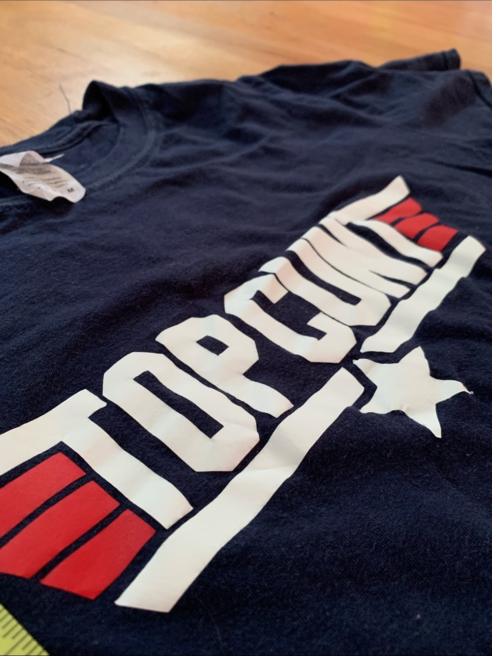 Gildan Softstyle Navy Short Sleeve Unisex Tee Top C*unt Top Gun Logo